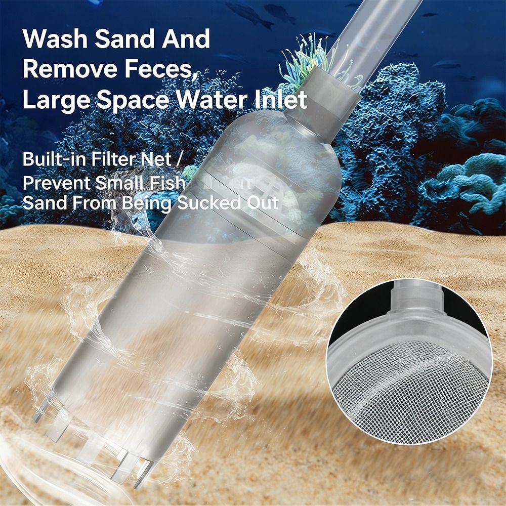 Marine Aquarium Water Change - Новый сифонный насос для очистки грунта
