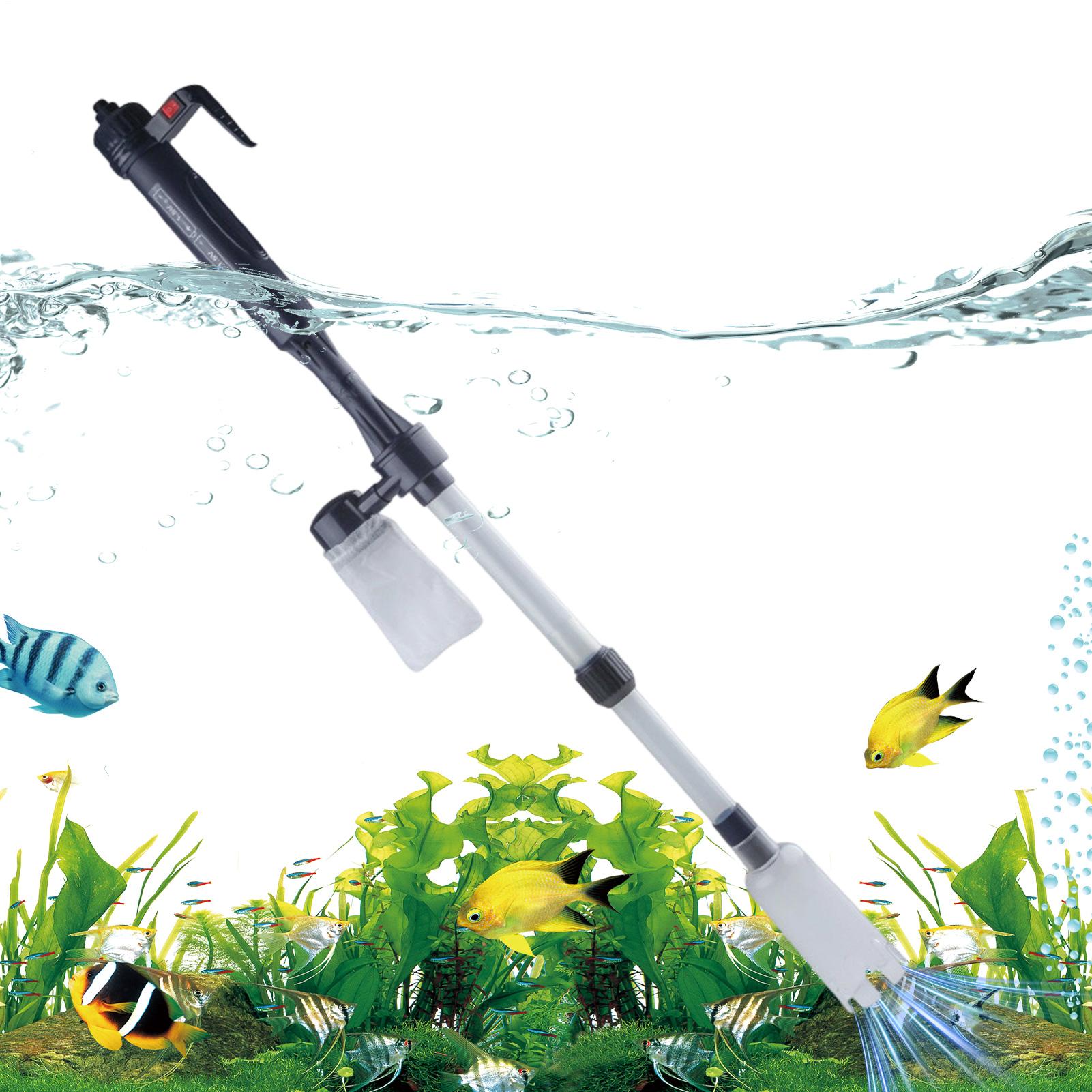 Marine Aquarium Water Change - Аквариумный пылесос с регулируемой телескопической ручкой,