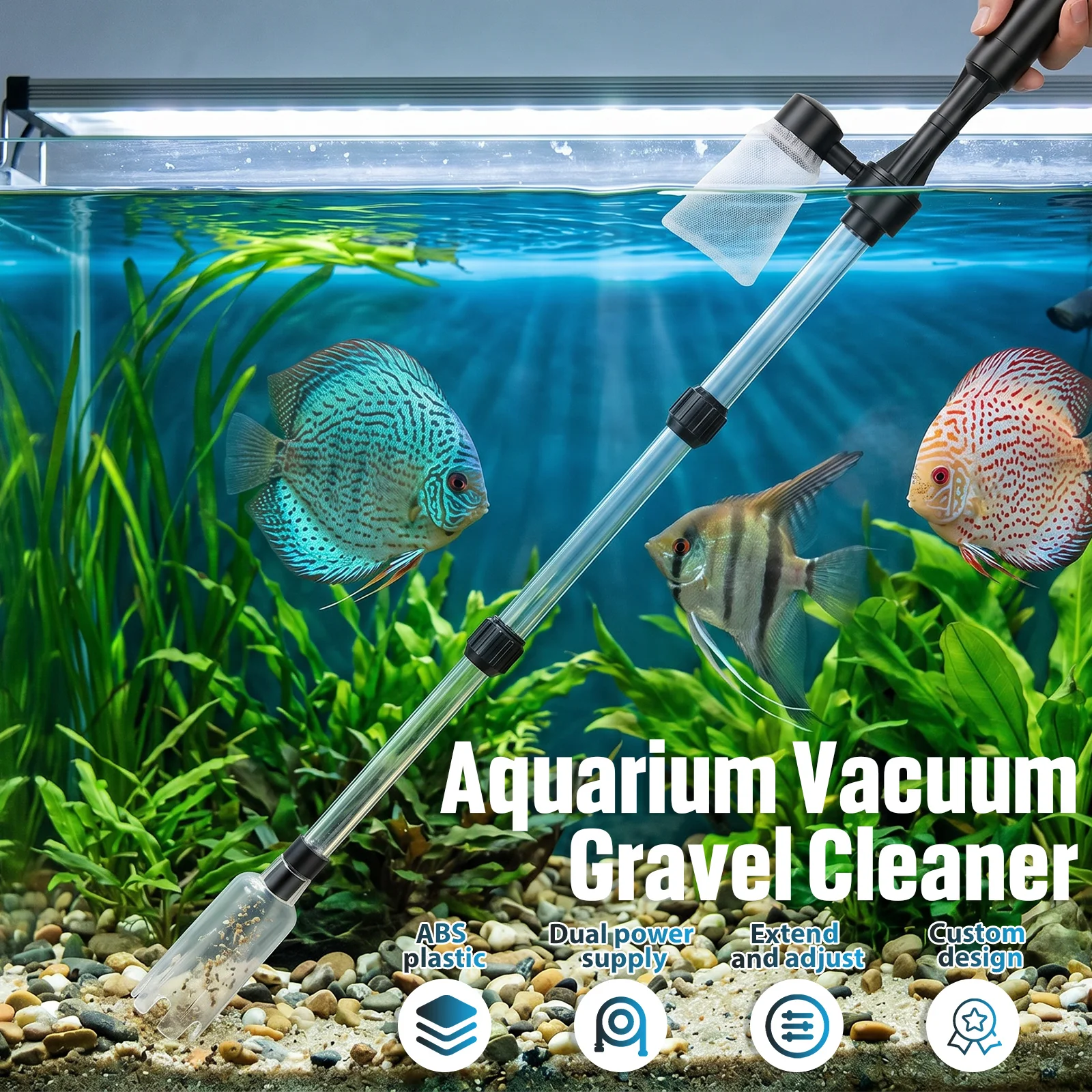 Вакуумный очиститель грунта дл – обзор и цена Marine Aquarium Water Change