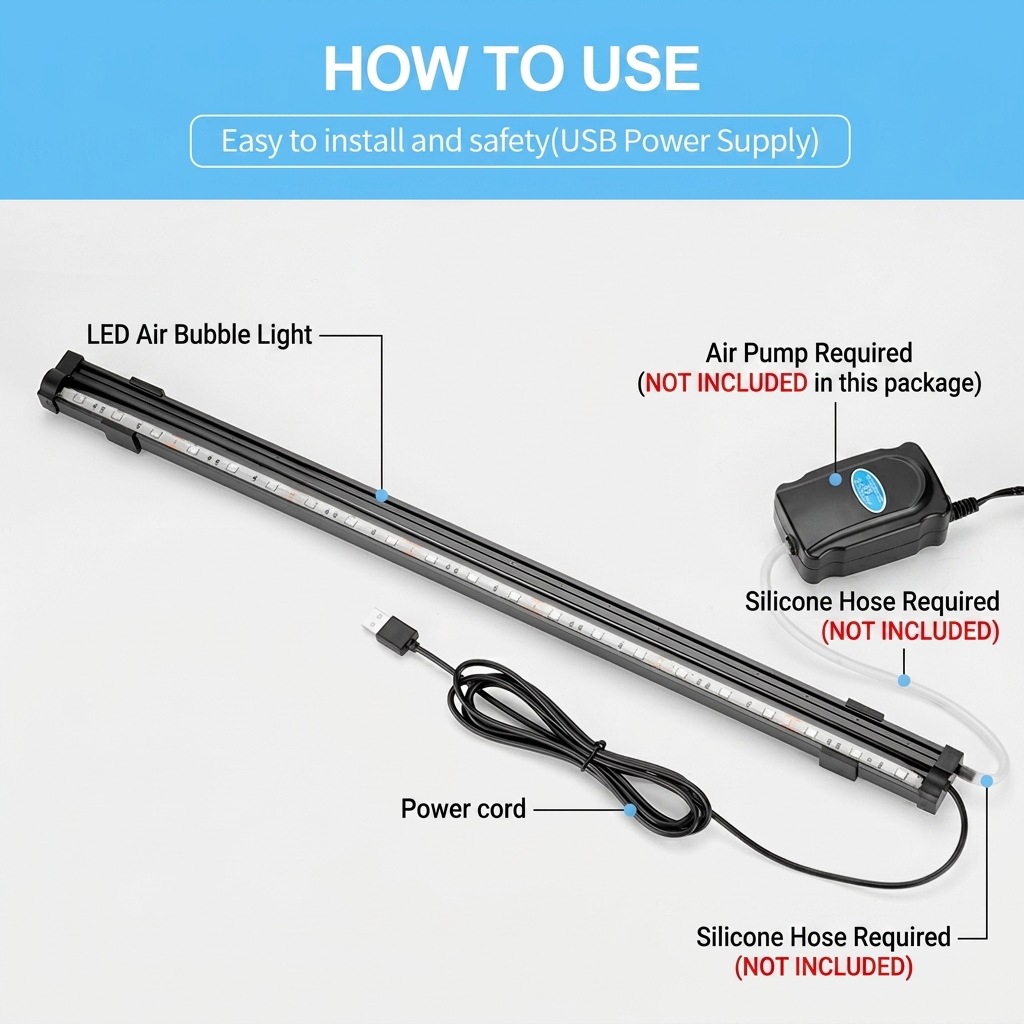 USB LED-лампа для аквариума с  – обзор и цена Marine Aquarium Water Change